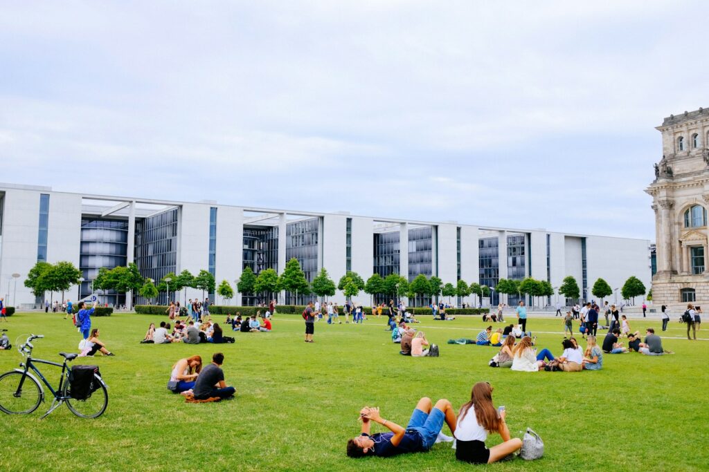 Students on campus, related to higher-education quality assurance